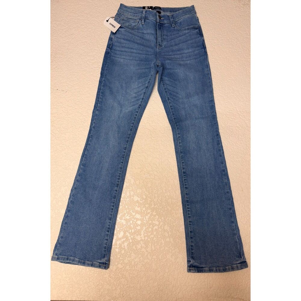 EXPRESS Medium Wash Bootcut Jeans NWT